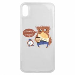 Чехол для iPhone Xs Max Morning is never good - PrintSalon