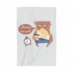 Полотенце с принтом Morning is never good - PrintSalon