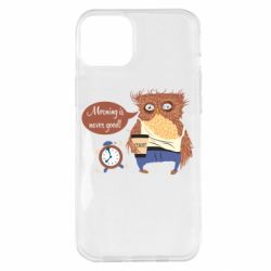 Чехол для iPhone 14 Plus Morning is never good - PrintSalon