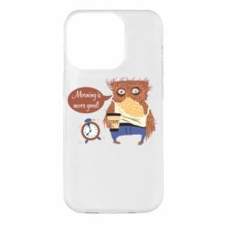 Чехол для iPhone 14 Pro Morning is never good - PrintSalon