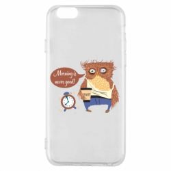 Чехол для iPhone 6/6S Morning is never good - PrintSalon