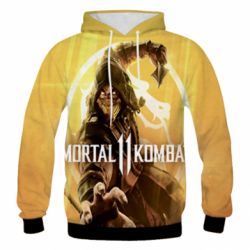 Мужское 3D худи Mortal kombat 11 Scorpio-PrintSalon Мужское 3D худи Mortal kombat 11 Scorpio