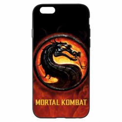 Чохол для iPhone 6/6S Mortal kombat  logo and fire - PrintSalon