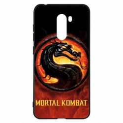 Чохол для Xiaomi Pocophone F1 Mortal kombat  logo and fire - PrintSalon