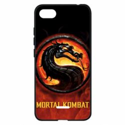 Чехол для Xiaomi Redmi 6A Mortal kombat  logo and fire