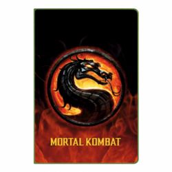 Блокнот з принтом Mortal kombat  logo and fire - PrintSalon