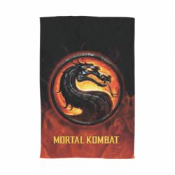 Рушник з принтом Mortal kombat  logo and fire - PrintSalon
