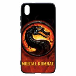 Чехол для Xiaomi Redmi 7A Mortal kombat  logo and fire
