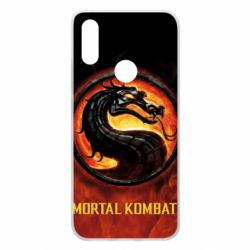 Чохол для Xiaomi Redmi 7 Mortal kombat  logo and fire - PrintSalon