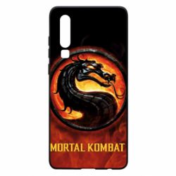 Чохол для Huawei P30 Mortal kombat  logo and fire - PrintSalon