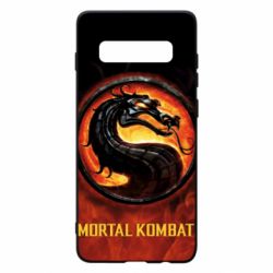 Чохол для Samsung S10+ Mortal kombat  logo and fire - PrintSalon