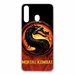 Чохол для Samsung A60 Mortal kombat  logo and fire - PrintSalon