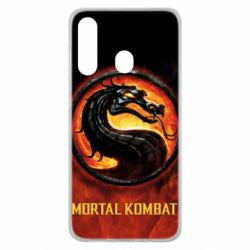 Чохол для Samsung M40 Mortal kombat  logo and fire - PrintSalon