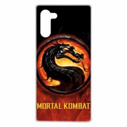 Чохол для Samsung Note 10 Mortal kombat  logo and fire - PrintSalon