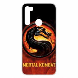 Чохол для Xiaomi Redmi Note 8 Mortal kombat  logo and fire - PrintSalon