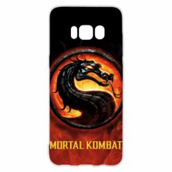 Чохол для Samsung S8 Mortal kombat  logo and fire - PrintSalon