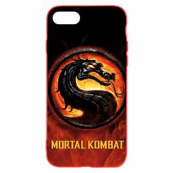 Чохол для iPhone SE 2020 Mortal kombat  logo and fire - PrintSalon