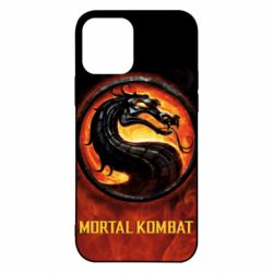 Чохол для iPhone 12 Mortal kombat  logo and fire - PrintSalon