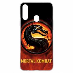 Чохол для Samsung A20s Mortal kombat  logo and fire - PrintSalon