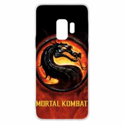 Чохол для Samsung S9 Mortal kombat  logo and fire - PrintSalon