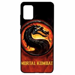 Чохол для Samsung A51 Mortal kombat  logo and fire - PrintSalon