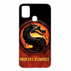 Чохол для Samsung M31 Mortal kombat  logo and fire - PrintSalon