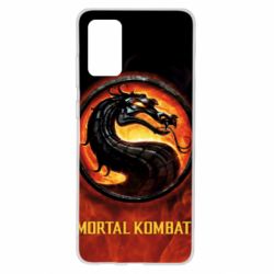 Чохол для Samsung S20+ Mortal kombat  logo and fire - PrintSalon