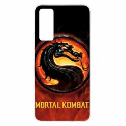 Чохол для Huawei P Smart 2021 Mortal kombat  logo and fire - PrintSalon
