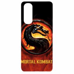 Чохол для Oppo Reno 4 Pro Mortal kombat  logo and fire - PrintSalon