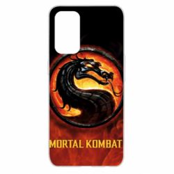 Чохол для Oppo Reno 5 4G Mortal kombat  logo and fire - PrintSalon