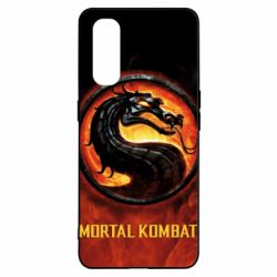 Чохол для Oppo Find X2Mortal kombat  logo and fire - PrintSalon