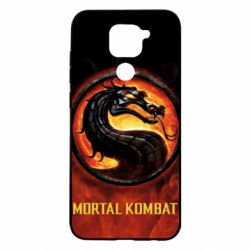 Чохол для Xiaomi Redmi Note 9 / Redmi 10X Mortal kombat  logo and fire - PrintSalon