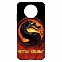 Чохол для Xiaomi Redmi Note 9 5G/Redmi Note 9T Mortal kombat  logo and fire - PrintSalon