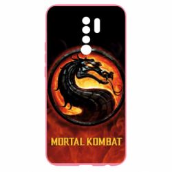 Чохол для Xiaomi Redmi 9 Mortal kombat  logo and fire - PrintSalon