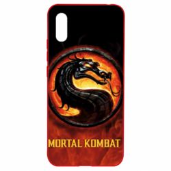 Чохол для Xiaomi Redmi 9a Mortal kombat  logo and fire - PrintSalon