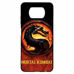 Чохол для Xiaomi Poco X3 Mortal kombat  logo and fire - PrintSalon
