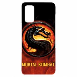 Чохол для Realme 7 Pro Mortal kombat  logo and fire - PrintSalon