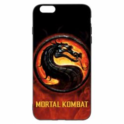 Чохол для iPhone 6 Plus/6S Plus Mortal kombat  logo and fire - PrintSalon