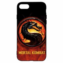 Чохол для iPhone SE 2022 Mortal kombat  logo and fire - PrintSalon