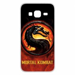 Чохол для Samsung J3 2016 Mortal kombat  logo and fire - PrintSalon