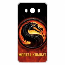 Чохол для Samsung J7 2016 Mortal kombat  logo and fire - PrintSalon