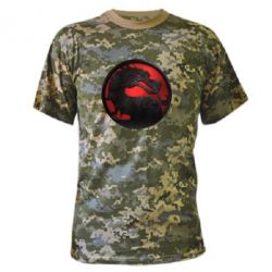 Камуфляжна футболка Mortal Kombat Logo - PrintSalon