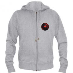 Чоловіче худі на блискавці Mortal Kombat Logo - PrintSalon
