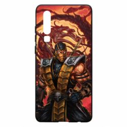 Чехол для Huawei P30 Mortal Kombat Scorpion