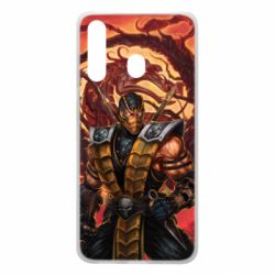 Чехол для Samsung A60 Mortal Kombat Scorpion-PrintSalon Чехол для Samsung A60 Mortal Kombat Scorpion