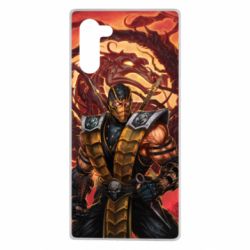 Чехол для Samsung Note 10 Mortal Kombat Scorpion