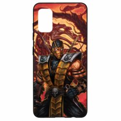 Чехол для Samsung A41 Mortal Kombat Scorpion-PrintSalon Чехол для Samsung A41 Mortal Kombat Scorpion
