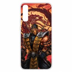 Чохол для Samsung A50 Mortal Kombat Scorpion-PrintSalon Чохол для Samsung A50 Mortal Kombat Scorpion