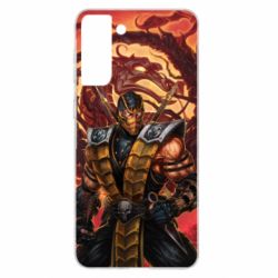 Чехол для Samsung S21+ Mortal Kombat Scorpion-PrintSalon Чехол для Samsung S21+ Mortal Kombat Scorpion