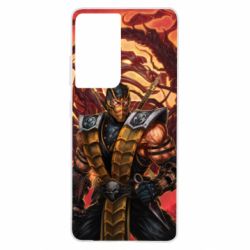 Чехол для Samsung S21 Ultra Mortal Kombat Scorpion - PrintSalon